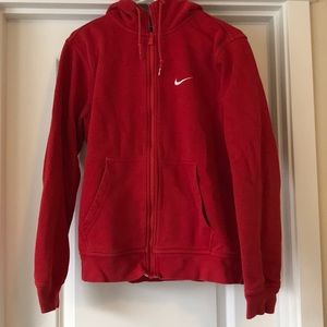 Red Nike sweatshirt